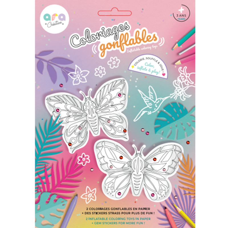 Dibujos inflables para pintar Mariposas