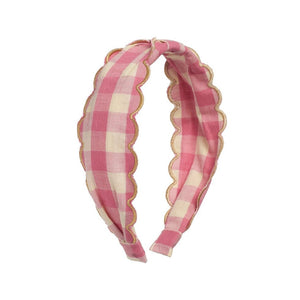Diadema Gingham pink