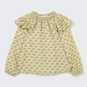 Camisa Elda green floral