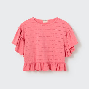 Blusa Elvia jacquard confetti pink