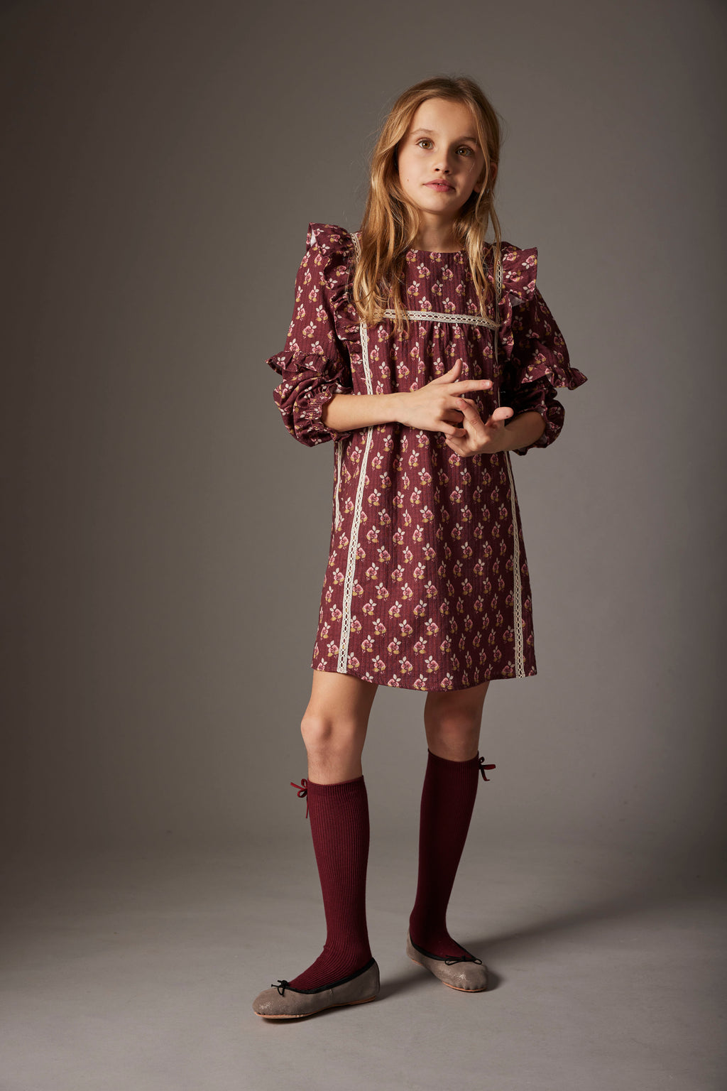 Vestido Genova burgundy