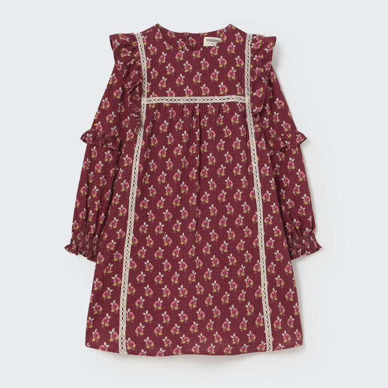 Vestido Genova burgundy