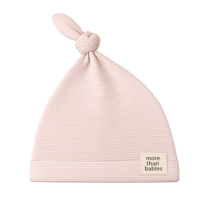Gorrito nudo Rayas rosas