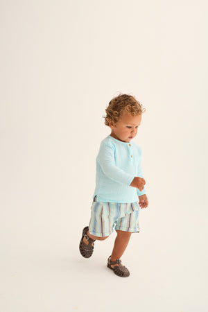 Pantalón Roy aqua stripes baby