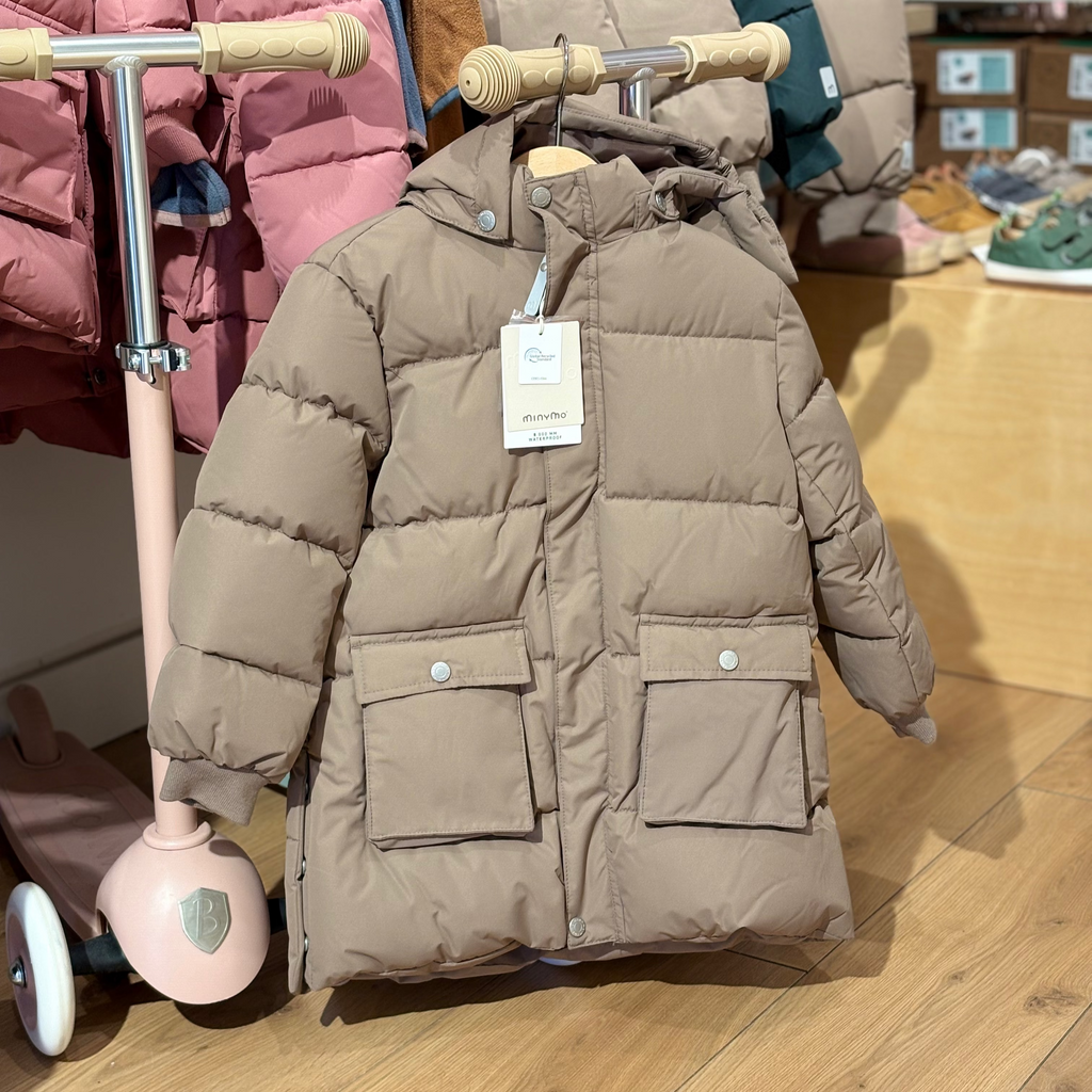 Anorak largo plumón Caramel