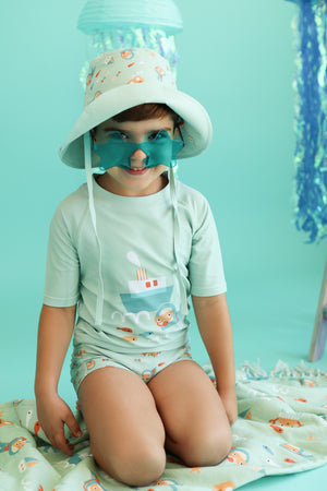 Gorro Bucket reversible UPF 50+ Menta