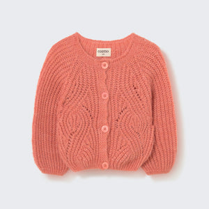 Cardigan tricot India pink siena