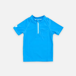 Camiseta UPF 50+ manga corta azul mediterraneo