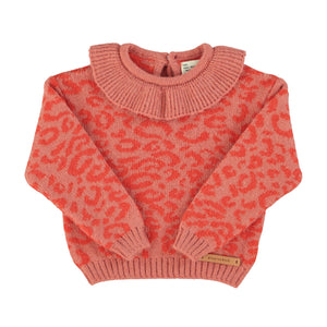 Jersey Collar Soft Pink animal print