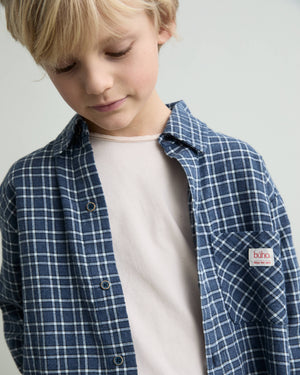 Camisa Tartan navy