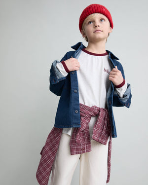 Camiseta Melange pomegranate