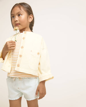 Shorts denim sugar pink