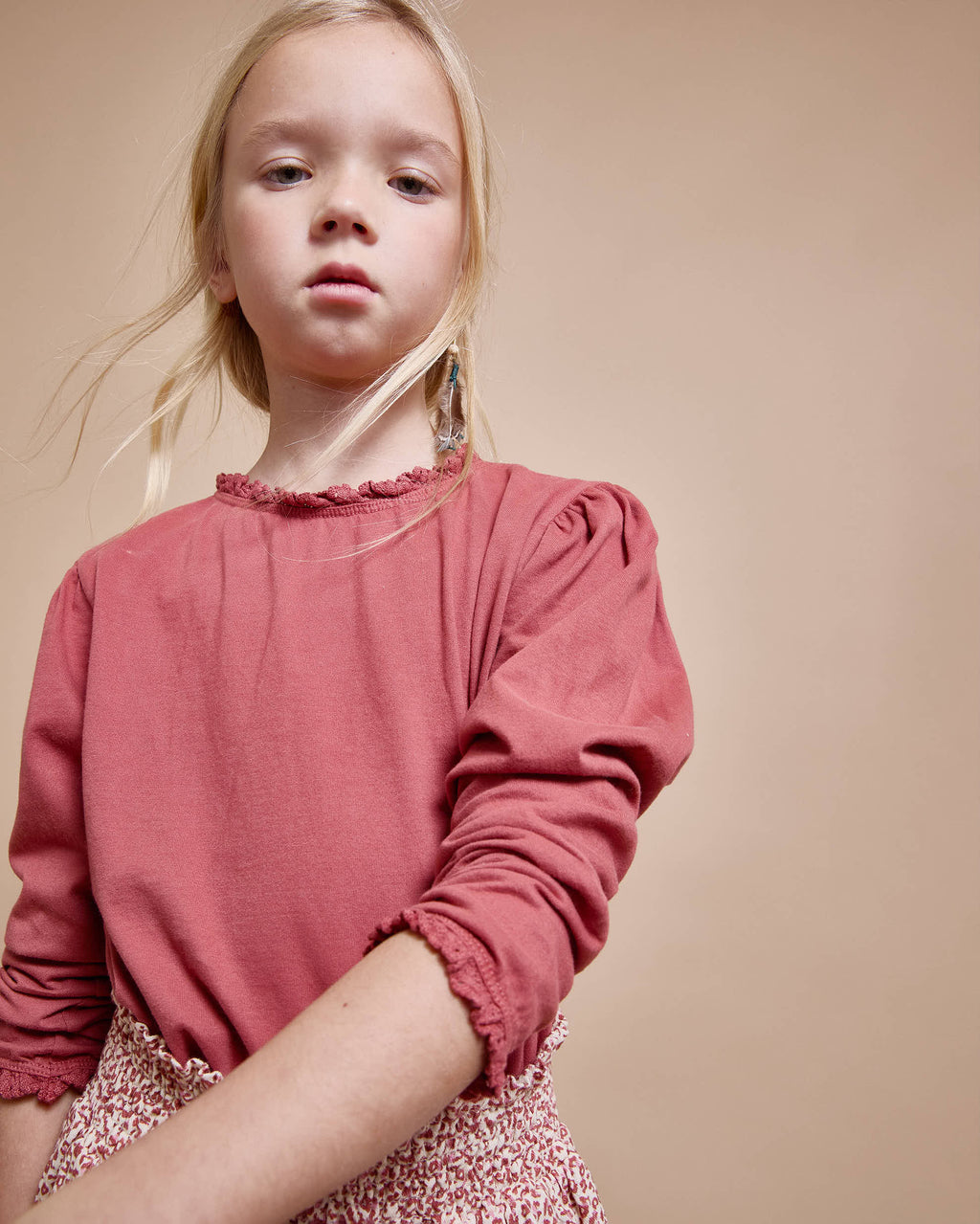 Camiseta Lace blush