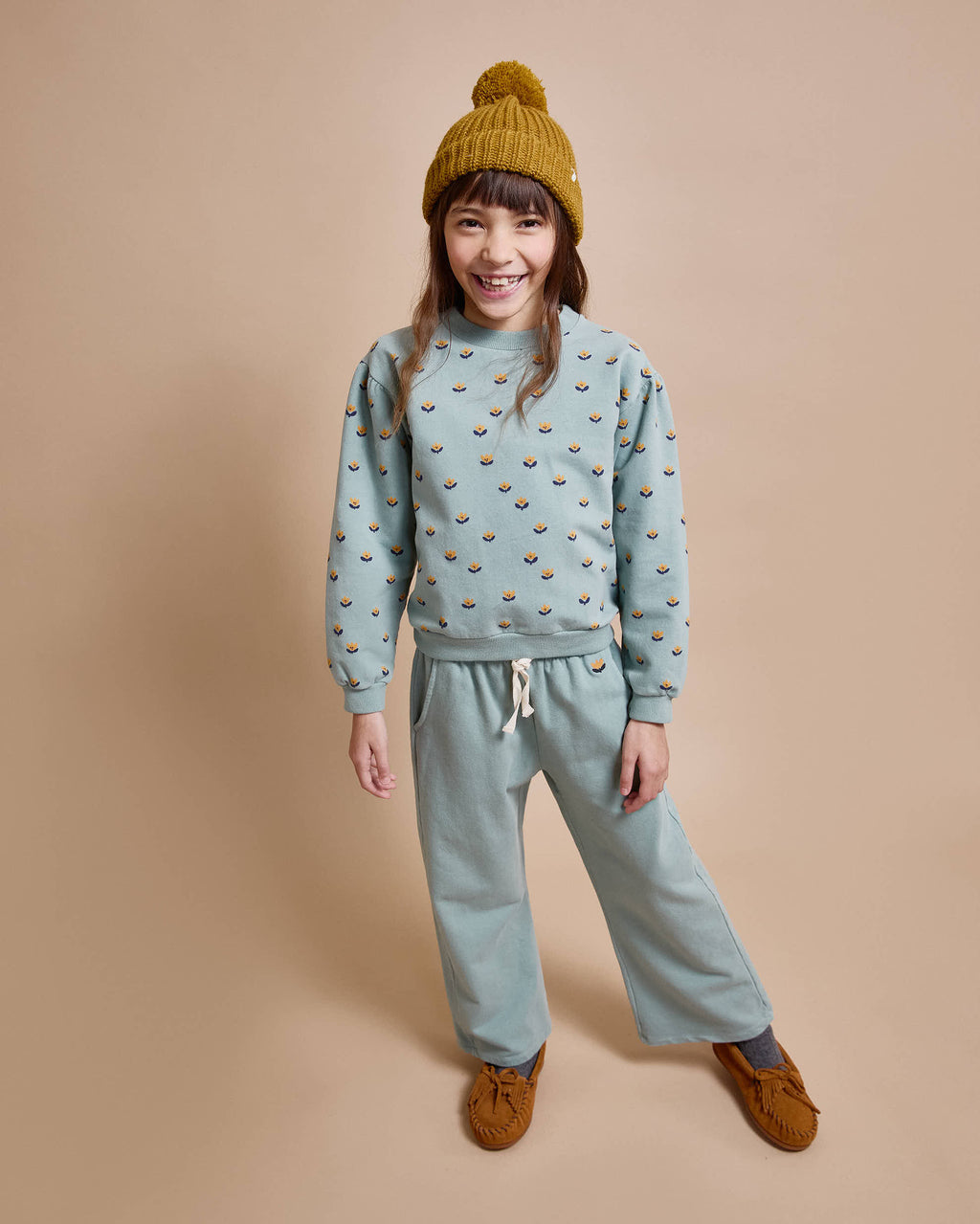 Sudadera Naïf alpine green kid