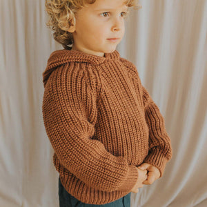 Jersey Knit con capucha cocoa