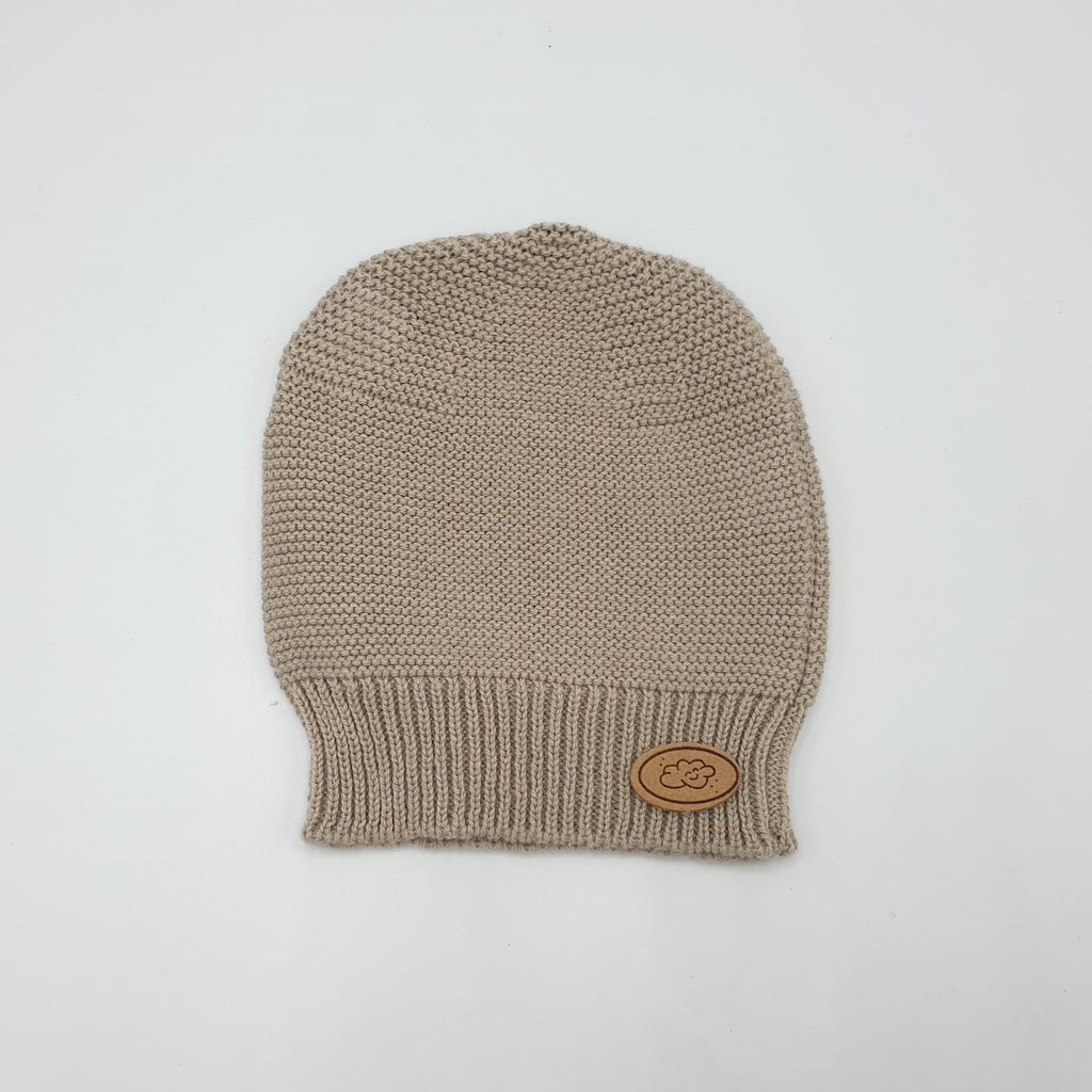 Gorro NEW BORN Algodón Beige arena