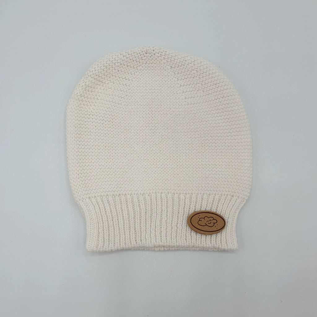 Gorro NEW BORN Algodón Blanco crudo