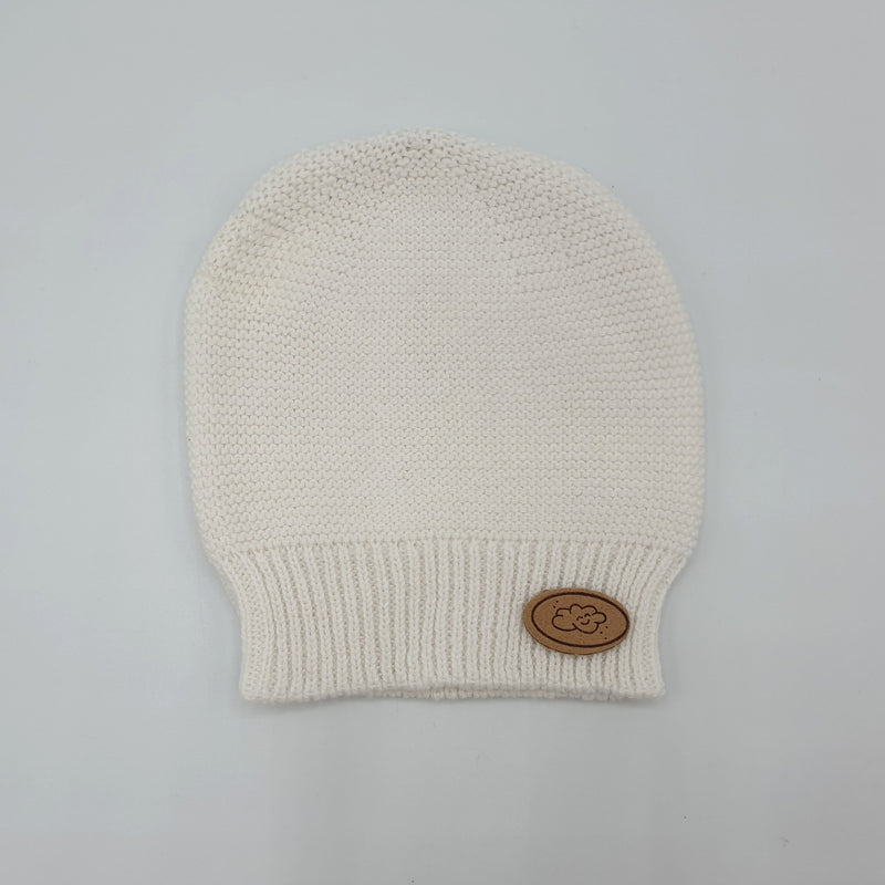 Gorro NEW BORN Algodón Blanco crudo