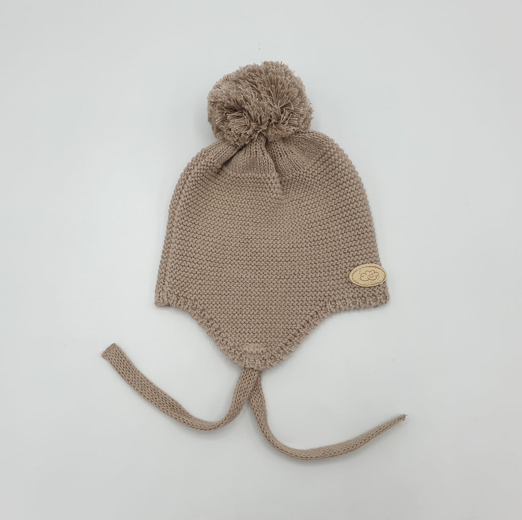 Gorro BABY Algodón Beige arena