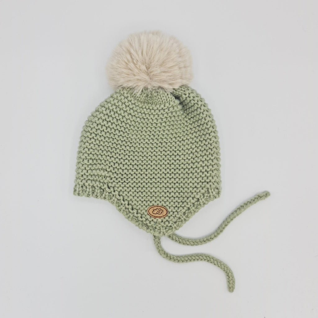 Gorro NEW BORN punto bobo Verde