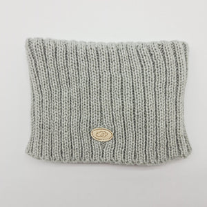 Cuello doble canalé Gris