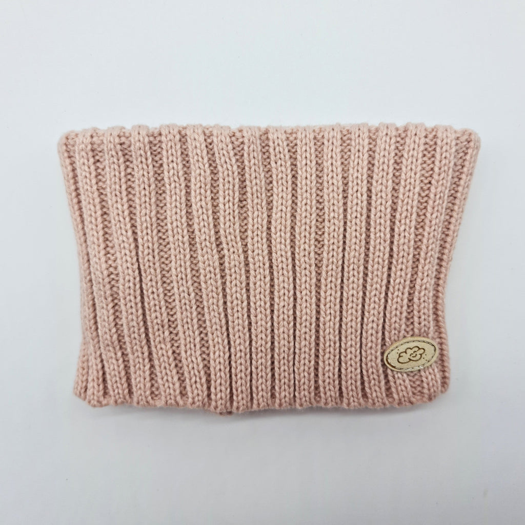 Cuello doble canalé Rosa