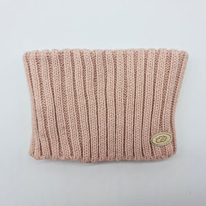 Cuello doble canalé Rosa