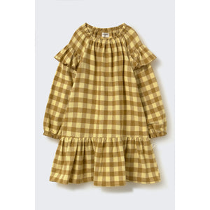 Vestido Malta franela green gingham