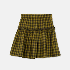 Falda Martina Gingham Green