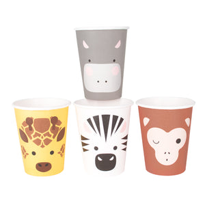 Pack 8 vasos papel Animales