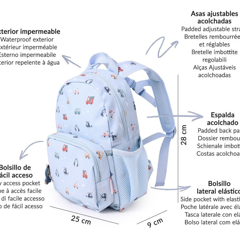 Mochila infantil City Cars