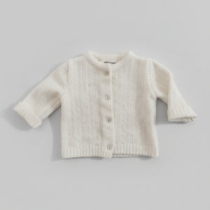 Chaqueta calada ecru