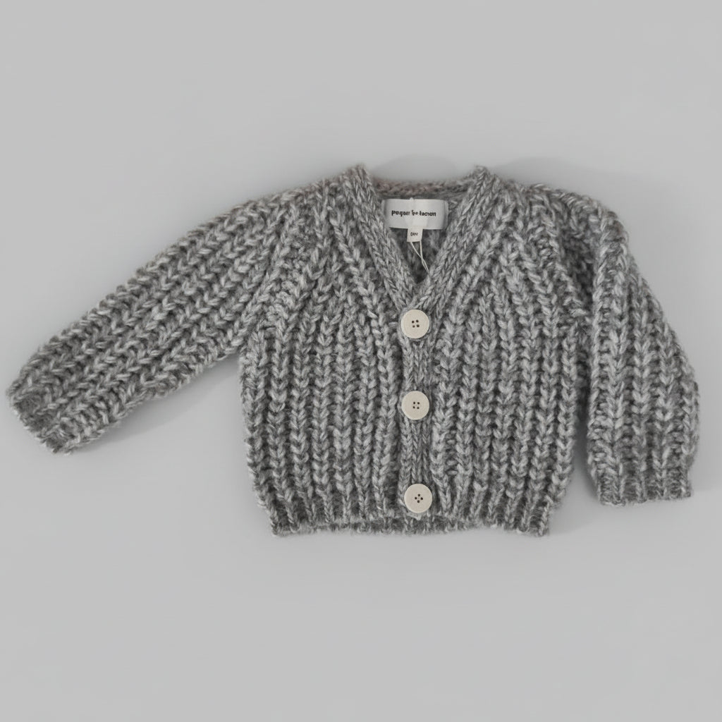 Chaqueta lana grey melange