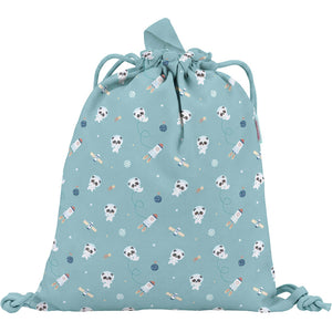 Mochila saco tela Pandas in Space