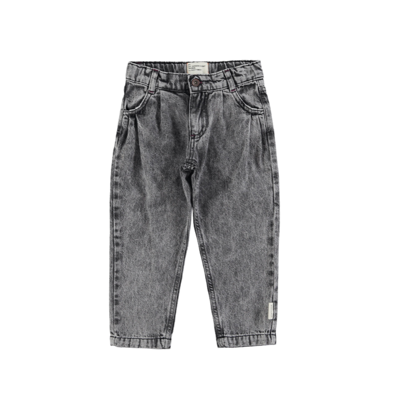 Pantalón Denim Mom Fit Washed black