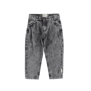 Pantalón Denim Mom Fit Washed black