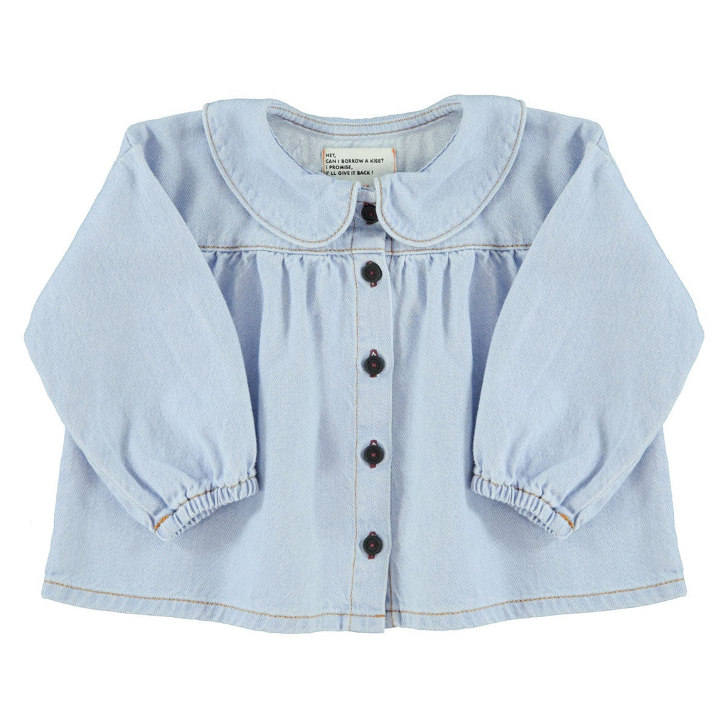 Camisa Collar Denim soft blue