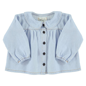 Camisa Collar Denim soft blue