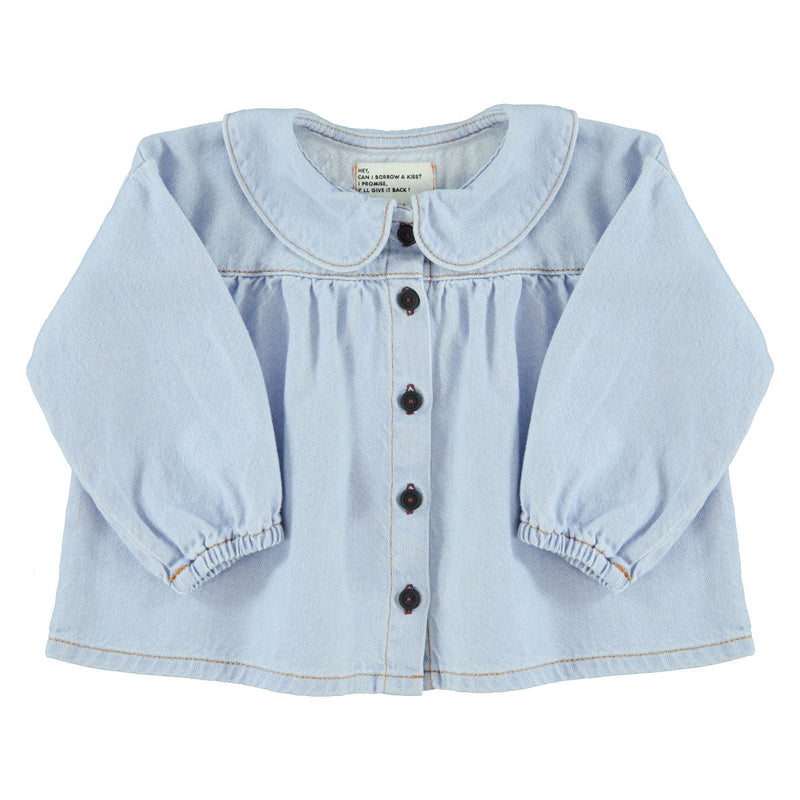 Camisa Collar Denim soft blue