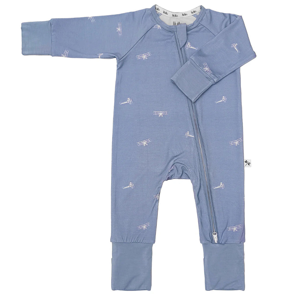 Pijama bambú cremallera Planes