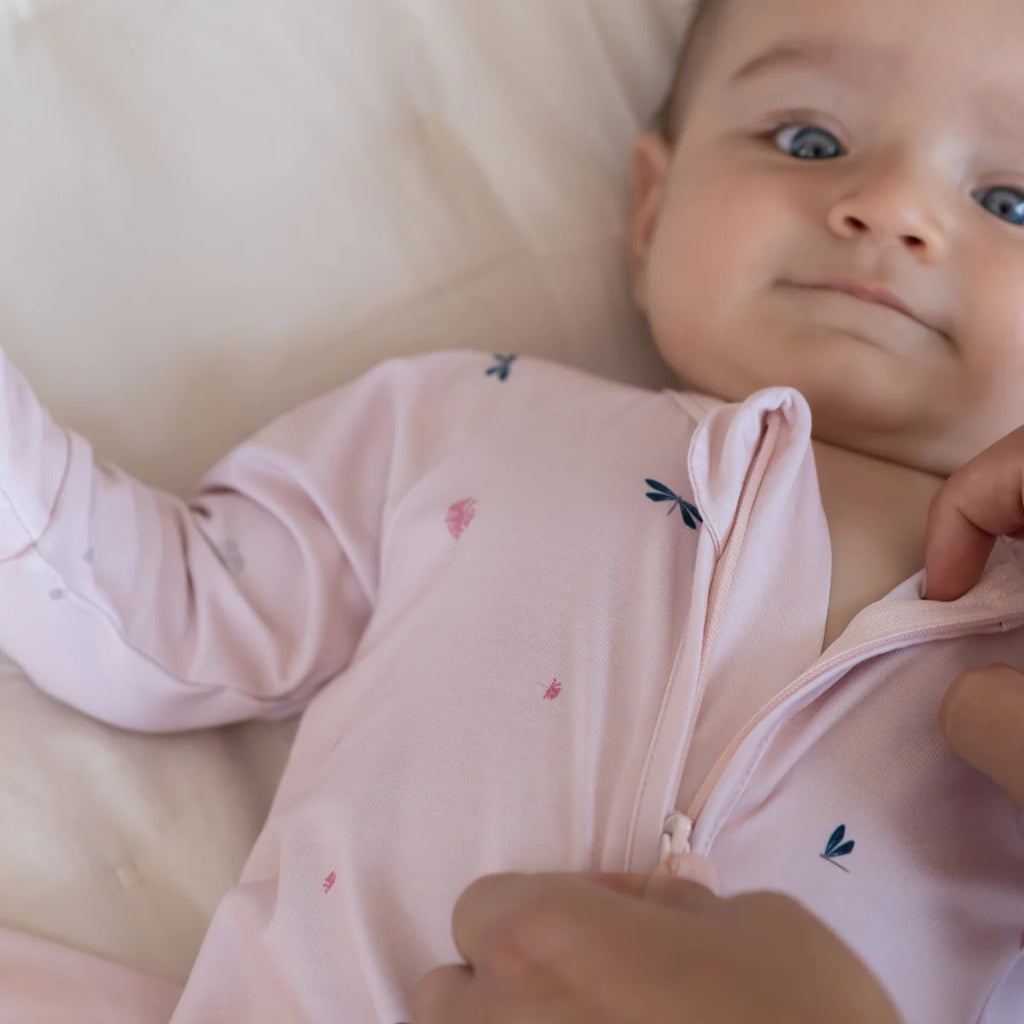 Pijama bambú cremallera Wild Pink