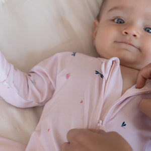 Pijama bambú cremallera Wild Pink