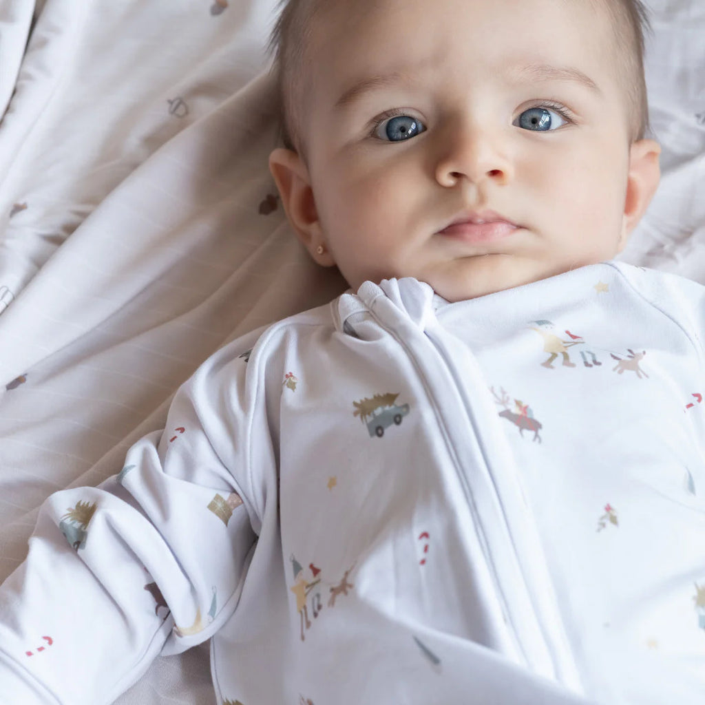 Pijama bambú cremallera Winter Village