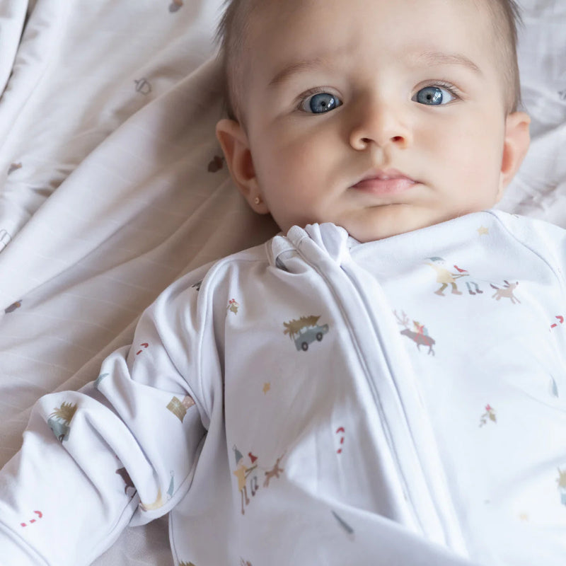 Pijama bambú cremallera Winter Village