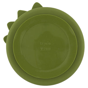 Plato compartimentos silicona Dino