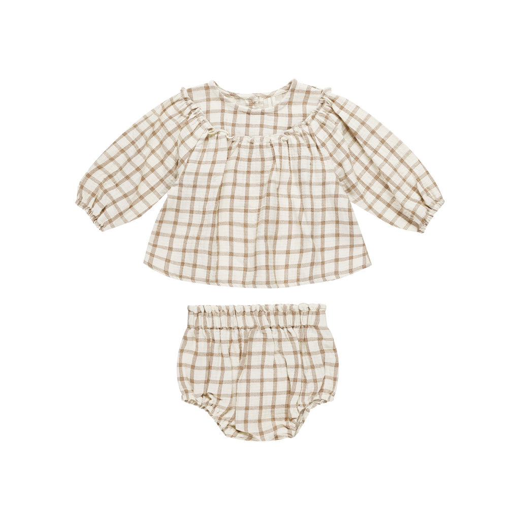 Conjunto Top+Bloomer Cinnamon Plaid