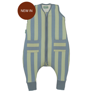 Saco dormir con pies verano TOG 0.5 Green&Blue Stripes