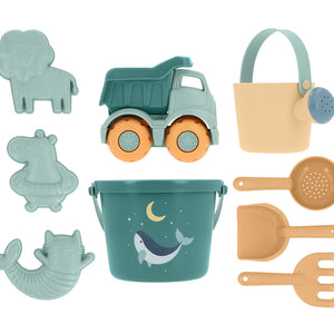Set juguetes de playa Whale Teal