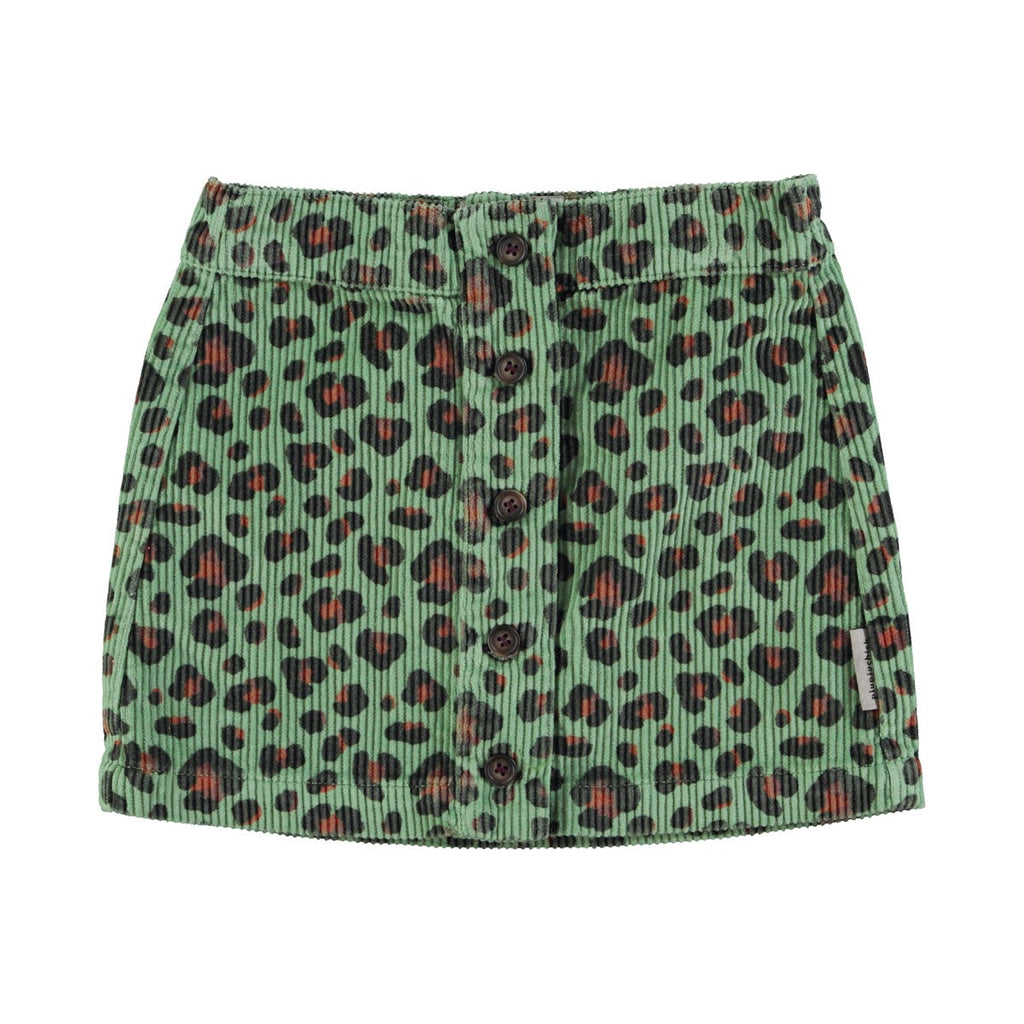 Falda Green animal print