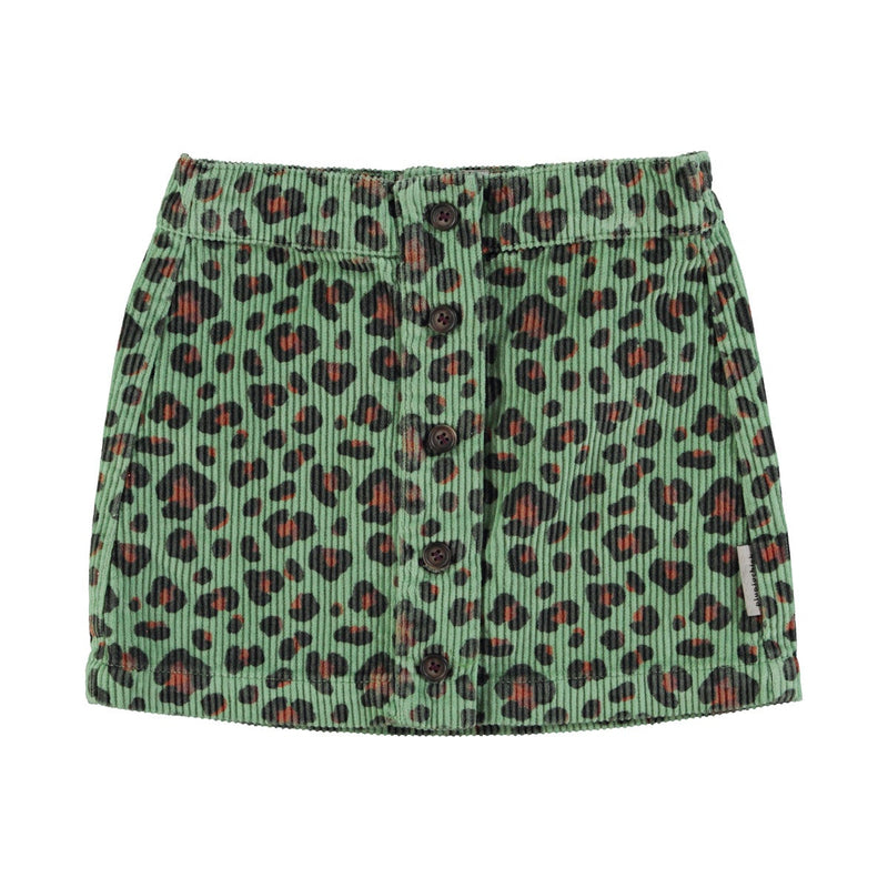 Falda Green animal print